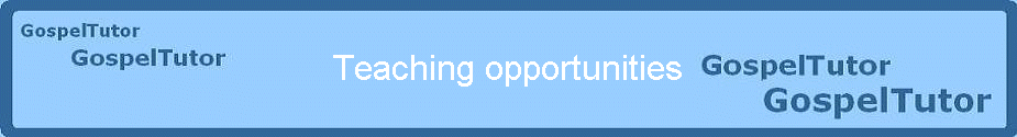 Teaching opportunities